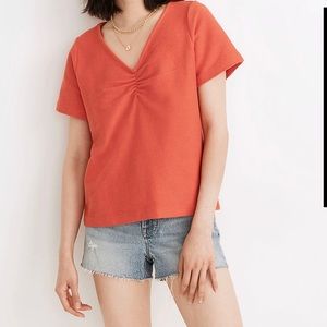 Madewell ~ Ruched-Front Top